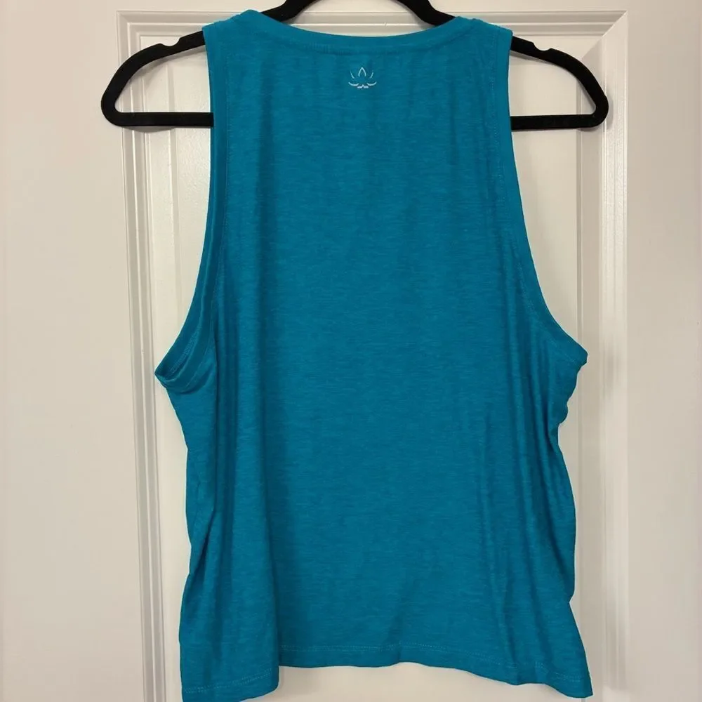 BEYOND YOGA Featherweight Rebalance Tank Cali Blue Heather Women’s Large - Picture 6 of 10